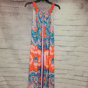 Lilly Pulitzer Hollyn Back Tie Maxi Dress Size 10